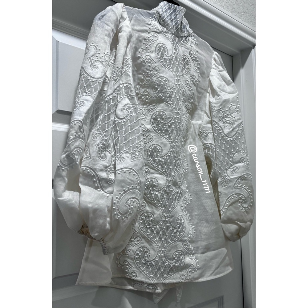 NWT Zimmermann Brightside Embroidered Knot Relaxed Fit AU0 - Picture 5 of 12